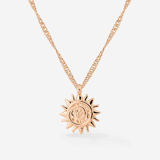 Sunny Swirl Necklace Roségold
