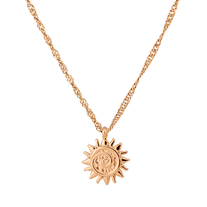 Sunny Swirl Necklace Roségold