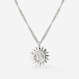 Sunny Swirl Necklace Silber