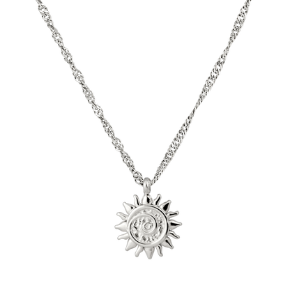 Sunny Swirl Necklace Silber