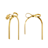 Sweet Bow Earrings Gold
