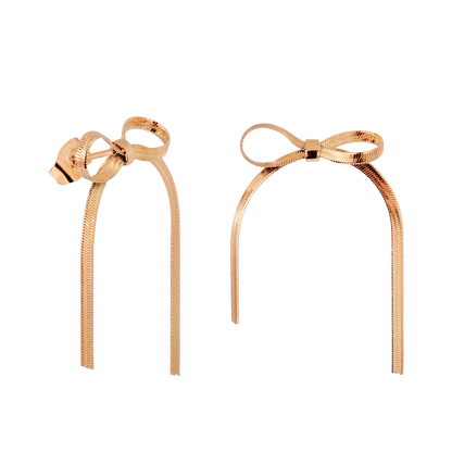 Sweet Bow Earrings Roségold