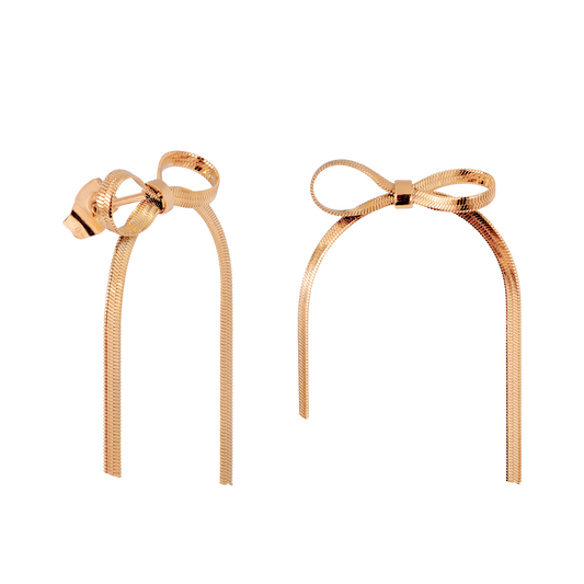 Sweet Bow Earrings Roségold