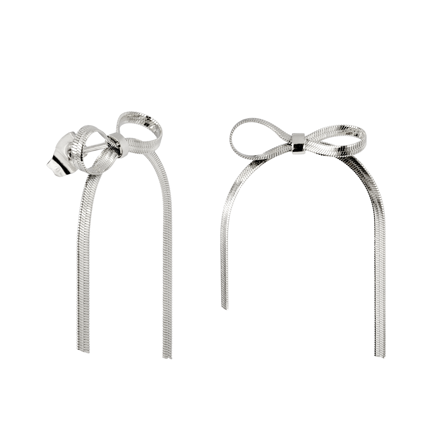 Sweet Bow Earrings Silber