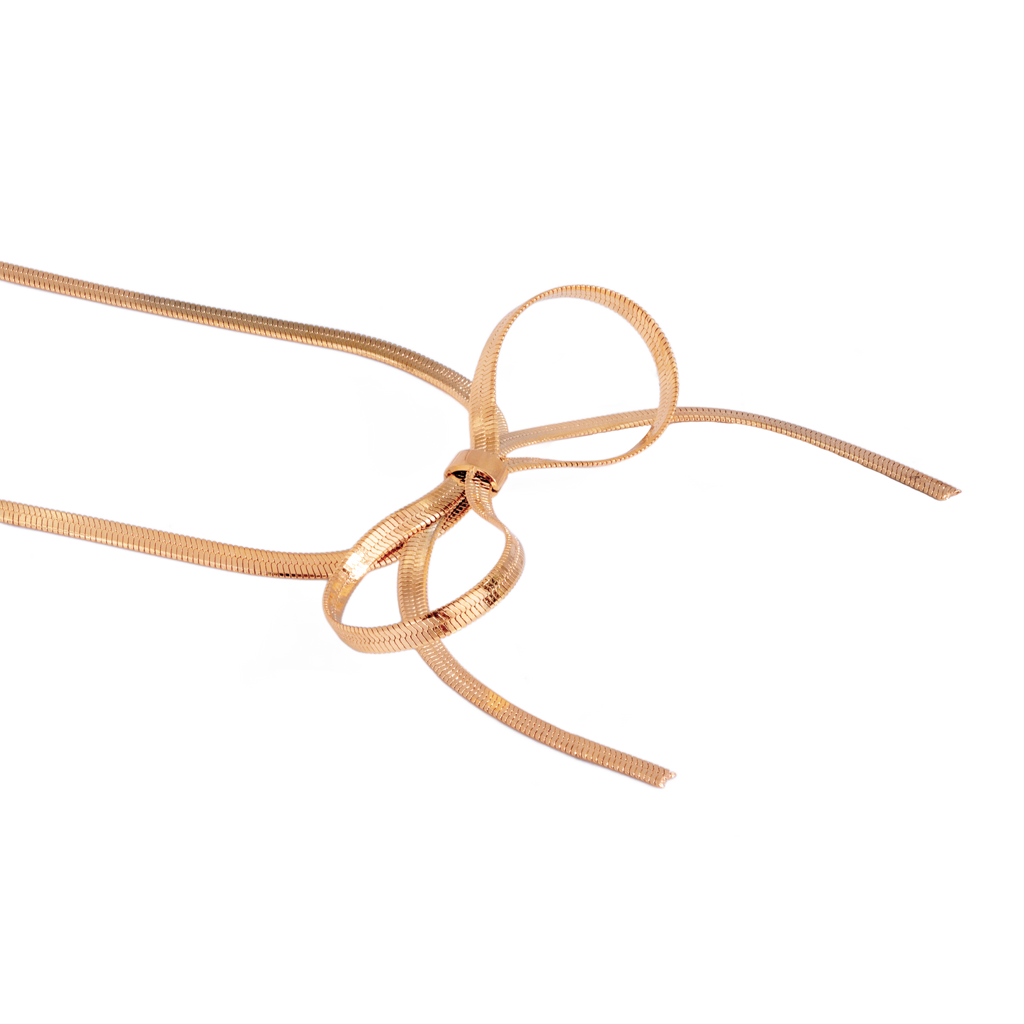 Sweet Bow Necklace Roségold