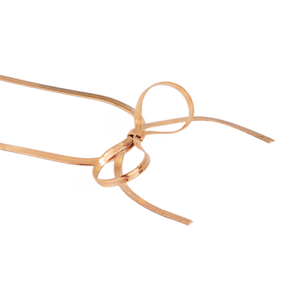 Sweet Bow Necklace Roségold