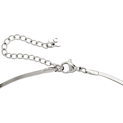 Sweet Bow Necklace Silber