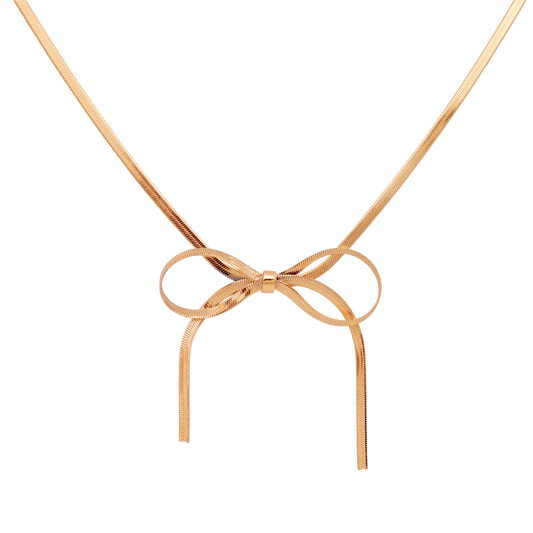 Sweet Bow Necklace Roségold