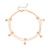Swirl'n Double Anklet Roségold