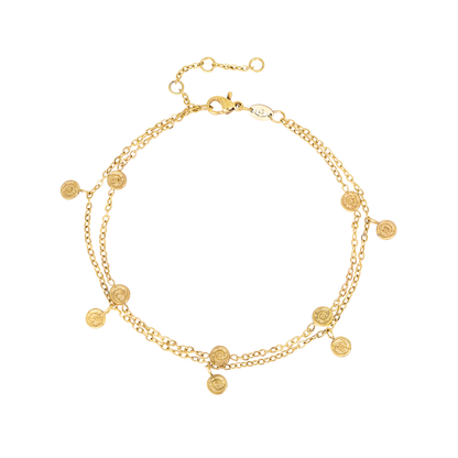 Swirl'n Double Bracelet Gold