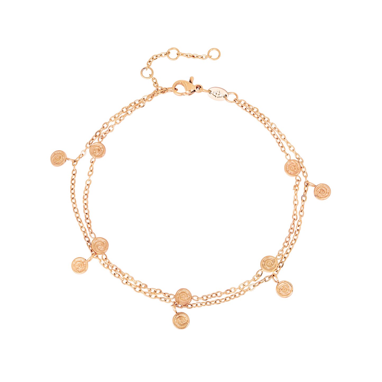 Swirl'n Double Bracelet Roségold