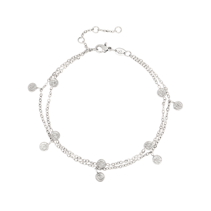 Swirl'n Double Bracelet Silber