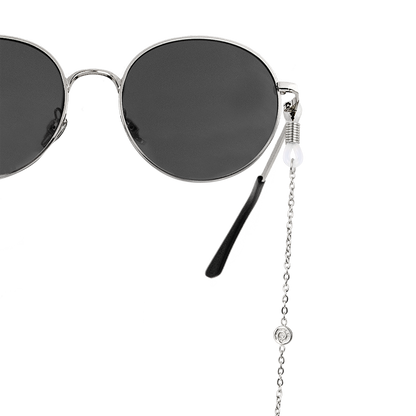Swirl'n Sunglasses Chain Silber