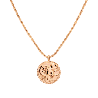 Aries / Widder Necklace Roségold