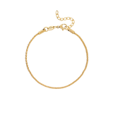 Criss Cross Chain Bracelet Gold