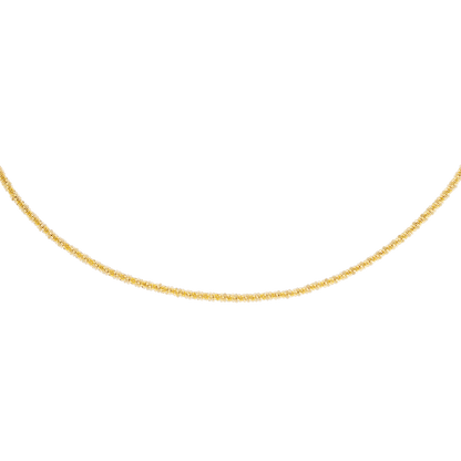 Criss Cross Chain Necklace Gold