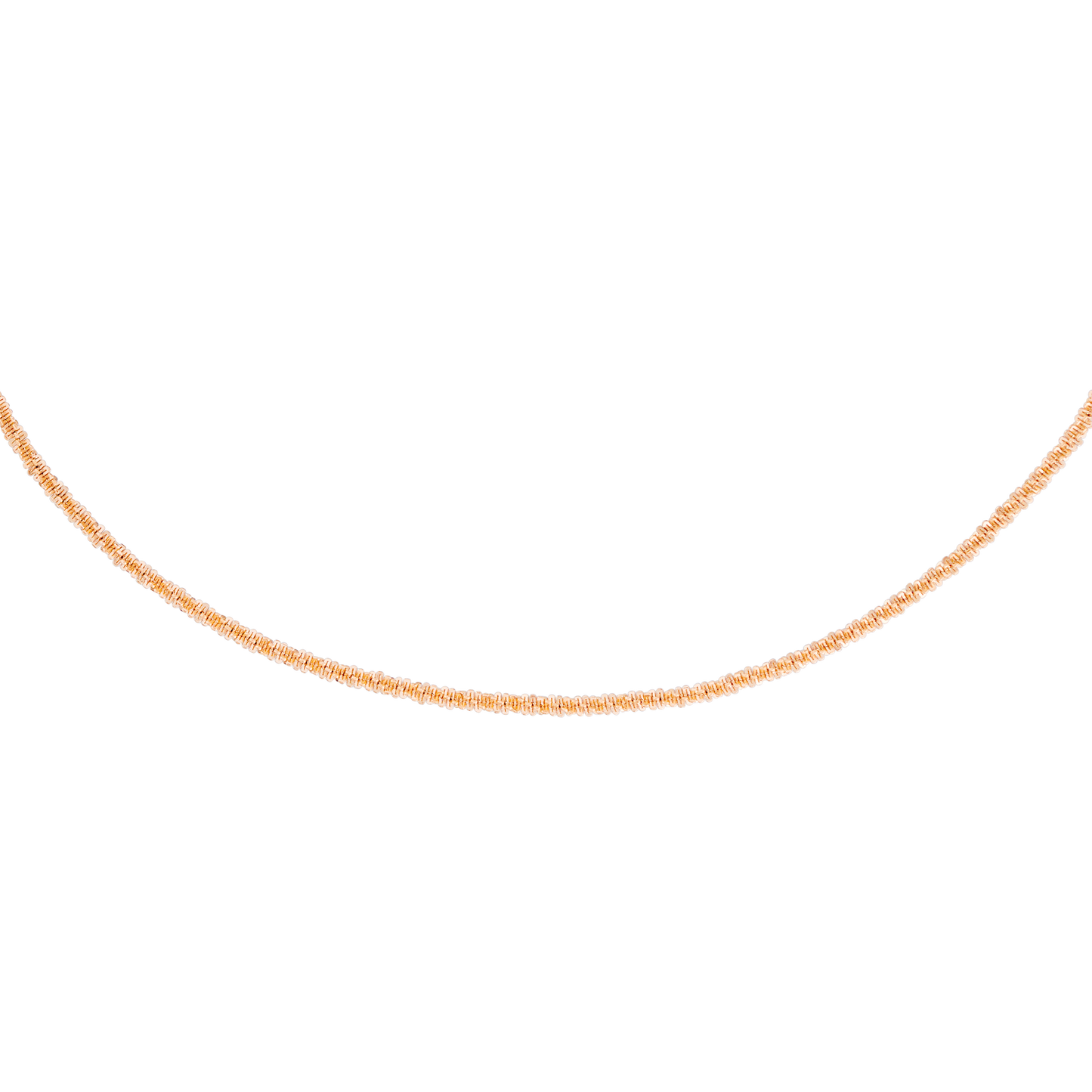Criss Cross Chain Necklace Roségold