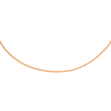 Criss Cross Chain Necklace Roségold