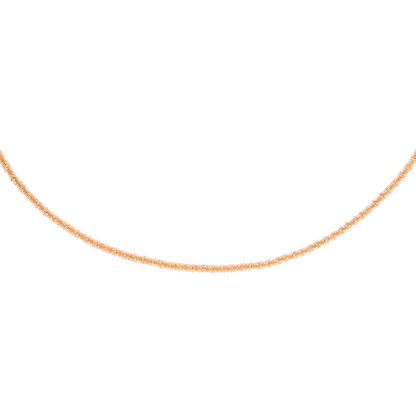 Criss Cross Chain Necklace Roségold