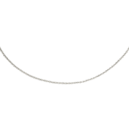 Criss Cross Chain Necklace Silber