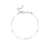 Puka Shell Bracelet Silber