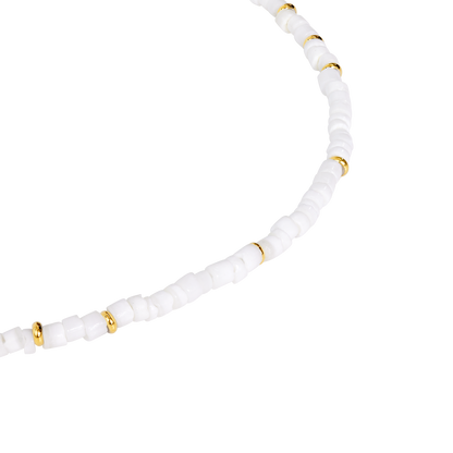 Puka Shell Necklace Gold