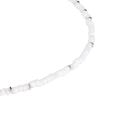 Puka Shell Necklace Silber