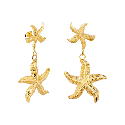 Starfish Studs Gold