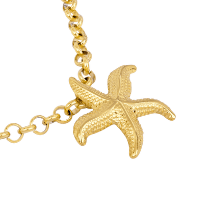 Starfish Necklace Gold