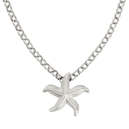 Starfish Necklace Silber