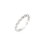 Petal Line Ring Silber