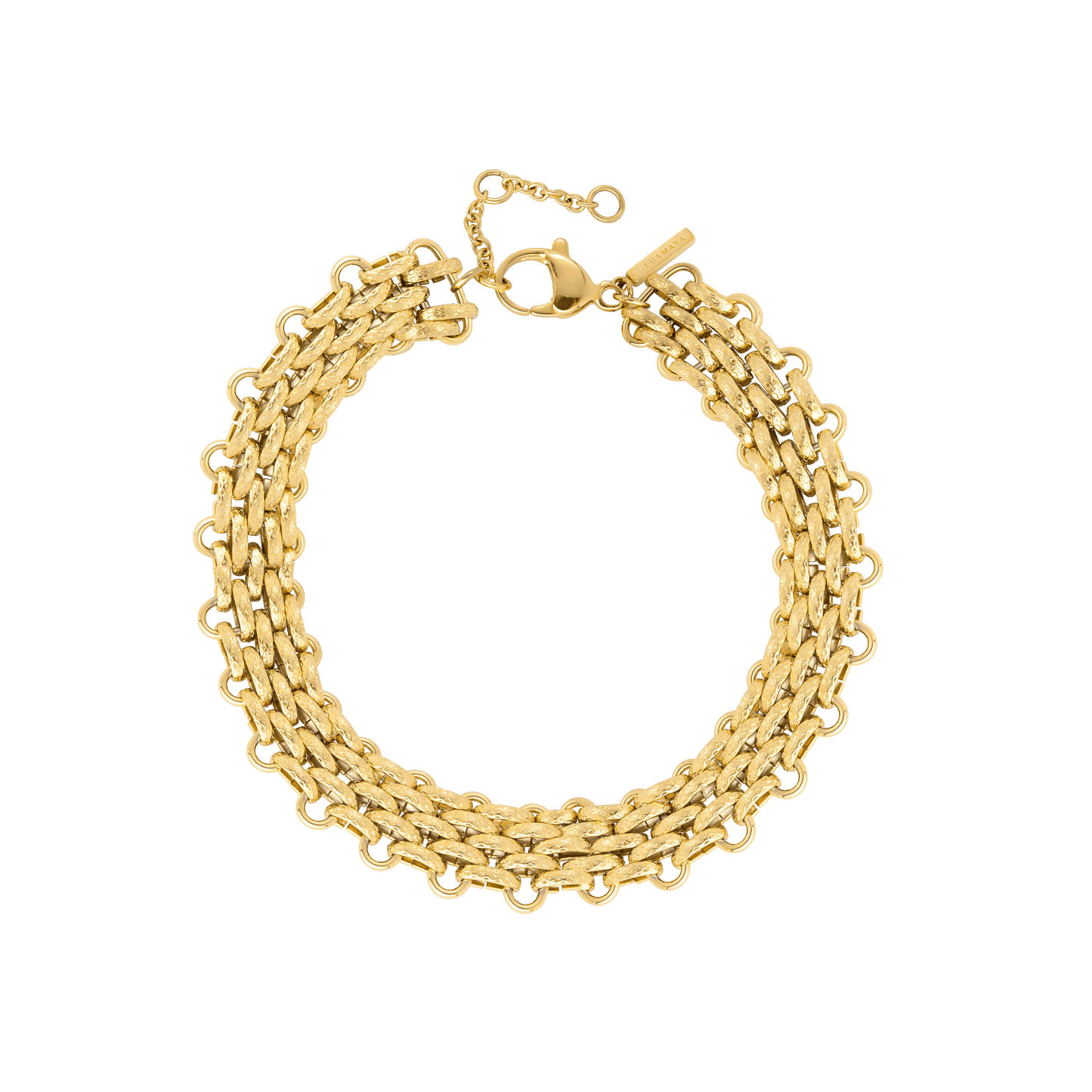 Bold Mesh Bracelet Gold