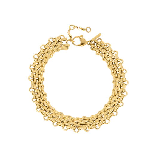 Bold Mesh Bracelet Gold