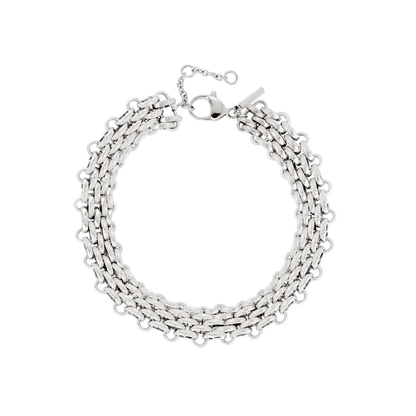 Bold Mesh Bracelet Silber