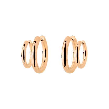 Chunky Lover Hoop Bundle Small Roségold