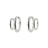 Chunky Lover Hoop Bundle Small Silber