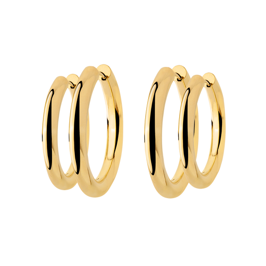 Chunky Lover Hoop Bundle Large Gold