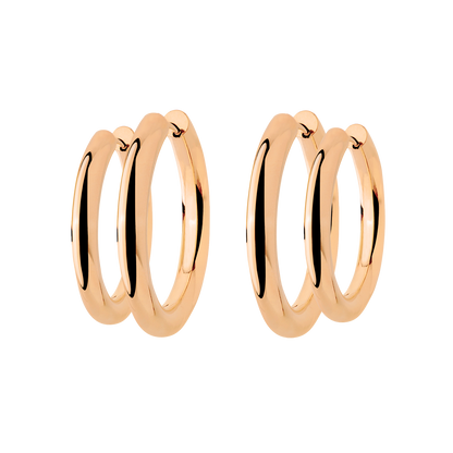 Chunky Lover Hoop Bundle Large Roségold