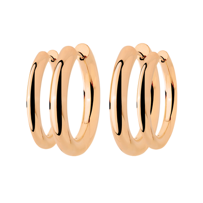 Chunky Lover Hoop Bundle Maxi Roségold