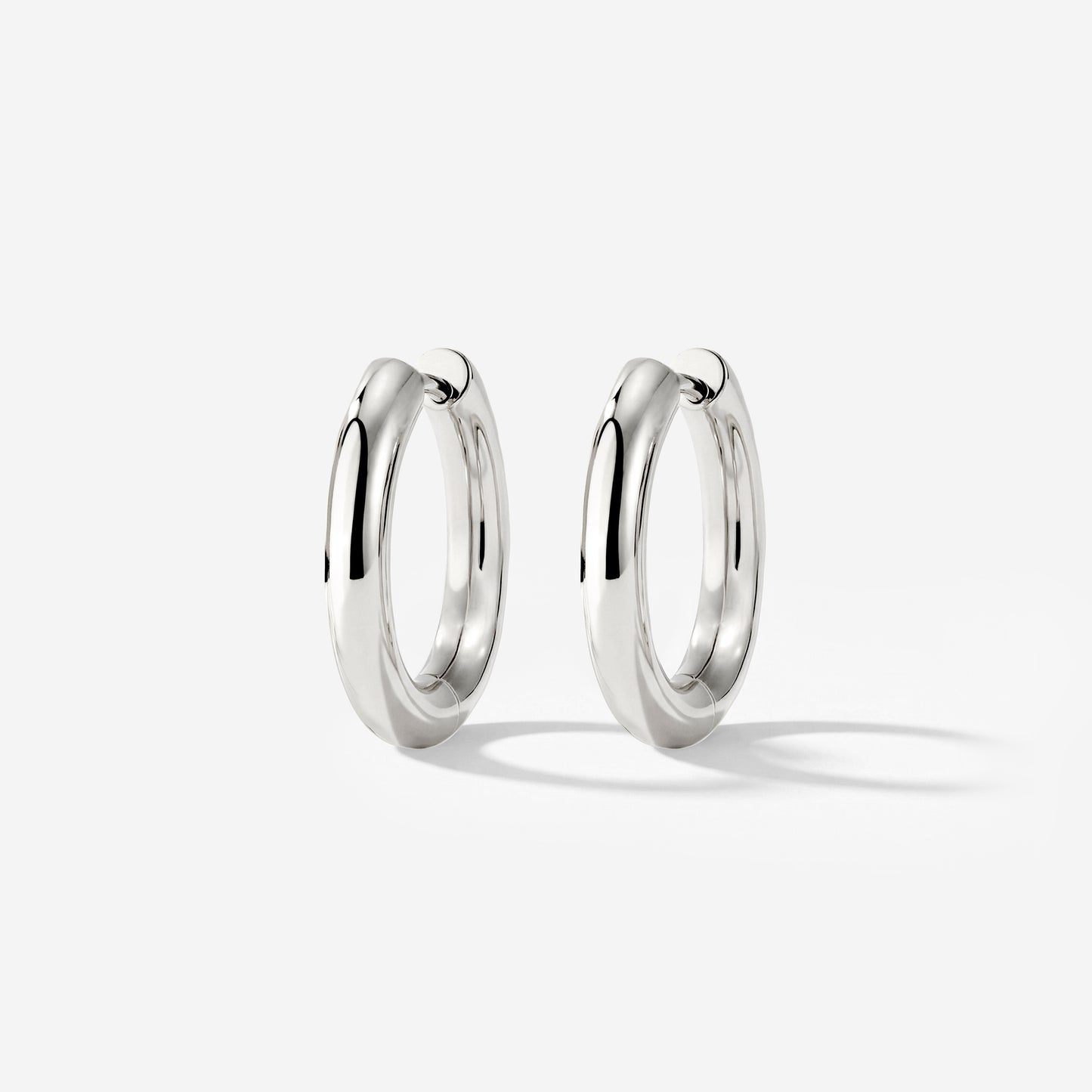 Chunky Hoopies Medium Silber