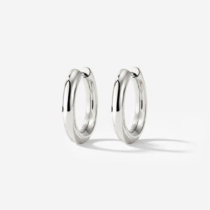 Chunky Hoopies Medium Silber