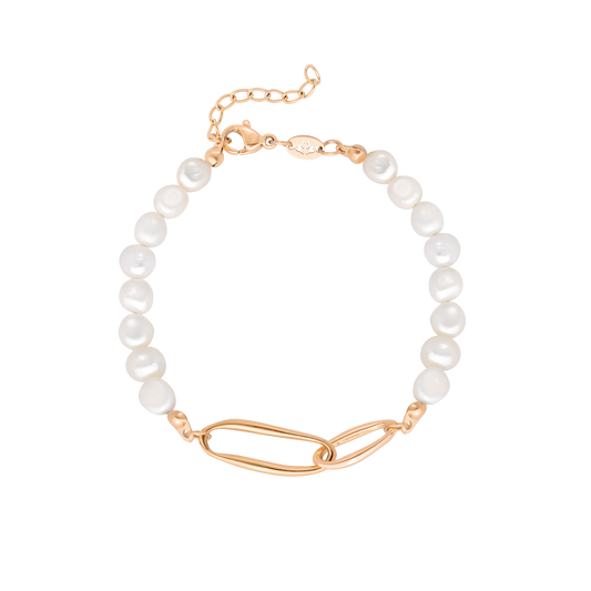 Fluidity Pearl Bracelet Roségold