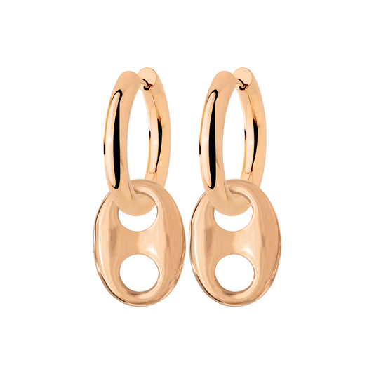 Chunky Gem Find Hoop Set Medium Roségold