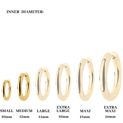 Chunky Lover Hoop Bundle Small Silber