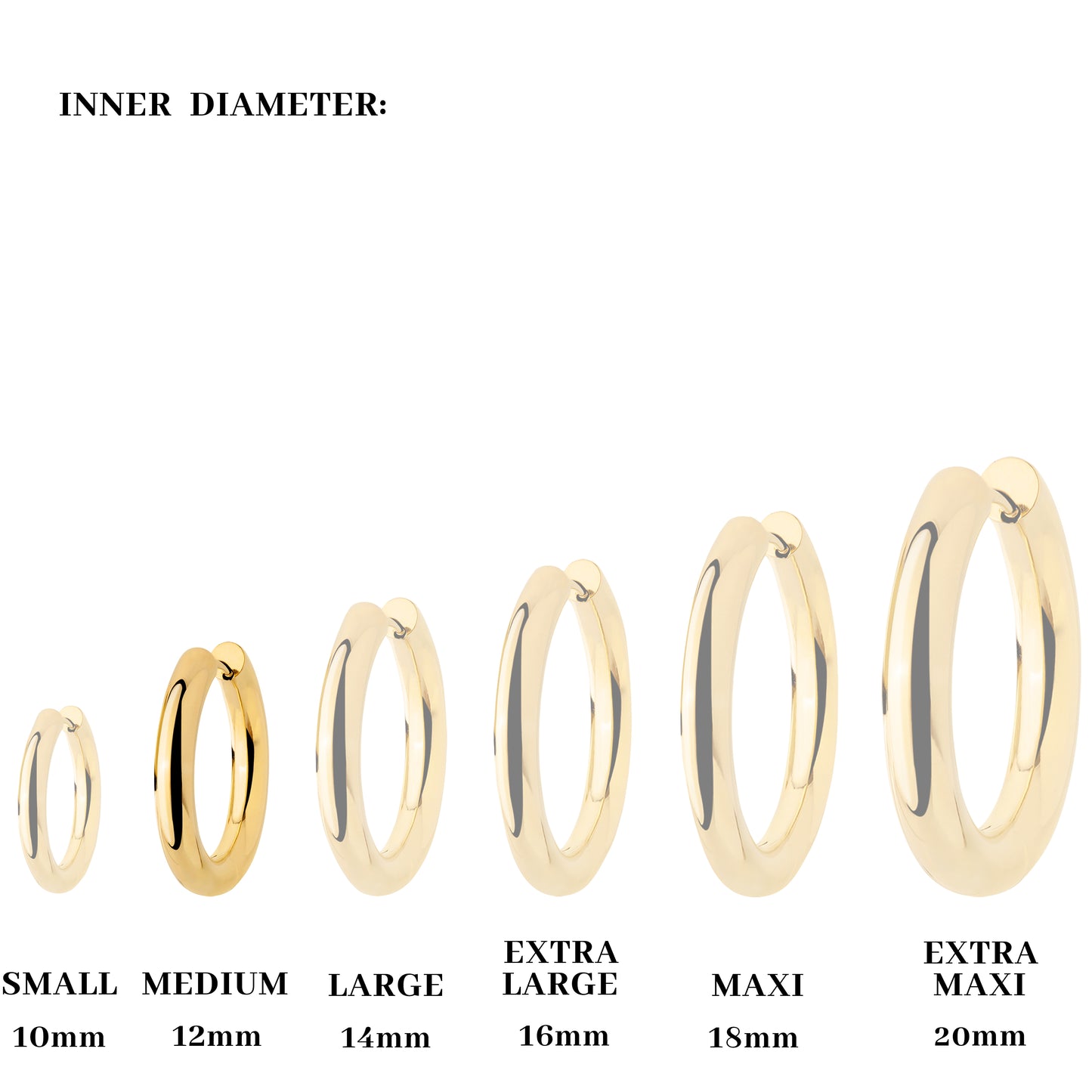 Chunky Hoop Set Medium