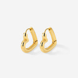 Phat Heart Hoops Small Gold