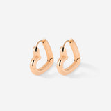 Phat Heart Hoops Small Roségold