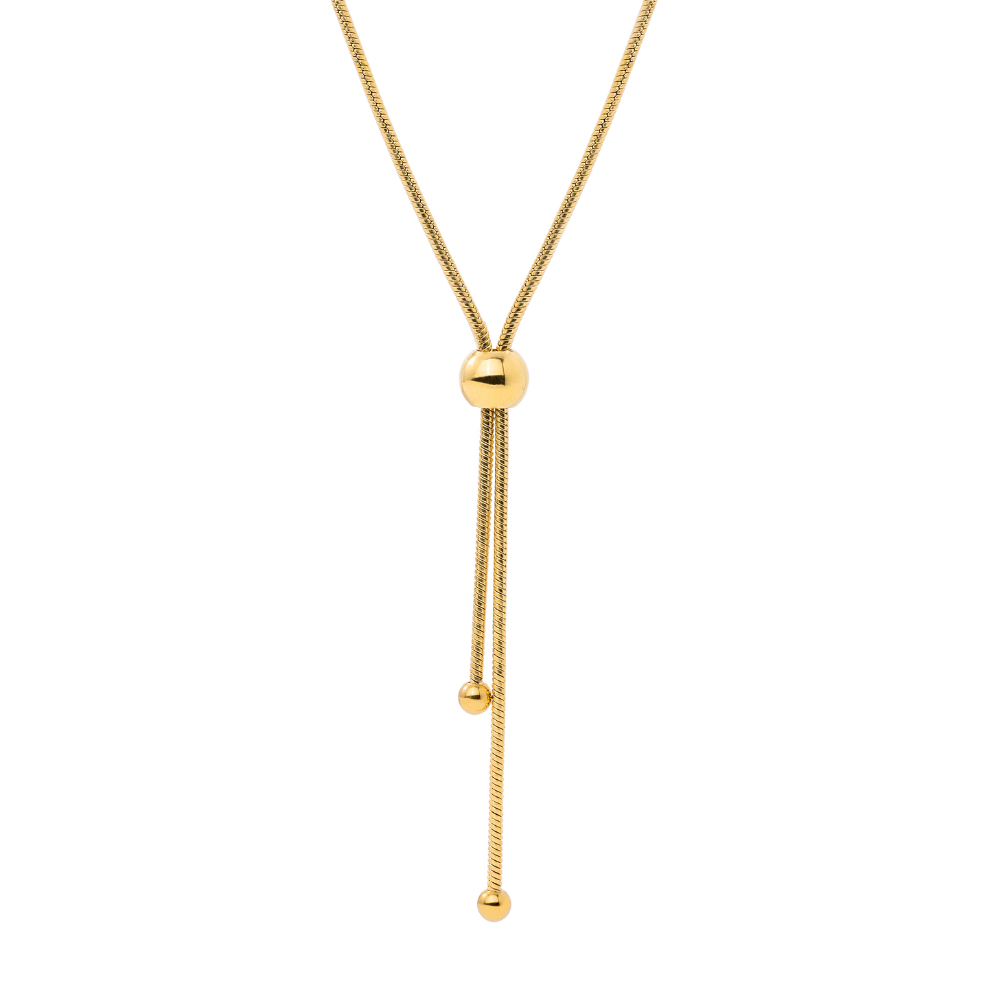 Simple Elegance Y-Necklace Gold