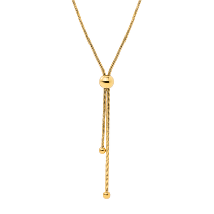Simple Elegance Y-Necklace Gold