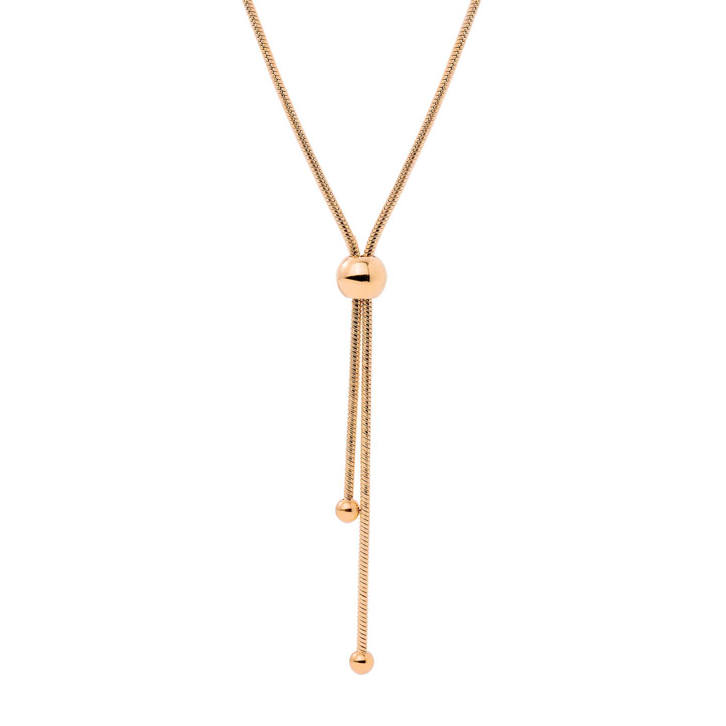 Simple Elegance Y-Necklace Roségold